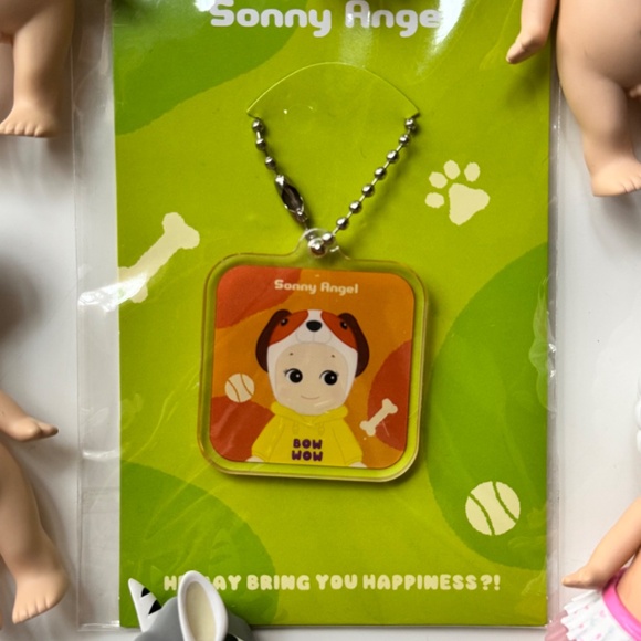 Sonny Angel Dachshund Dog Time Series Acrylic Key Ring Key Chain Never Opened - Picture 4 of 5